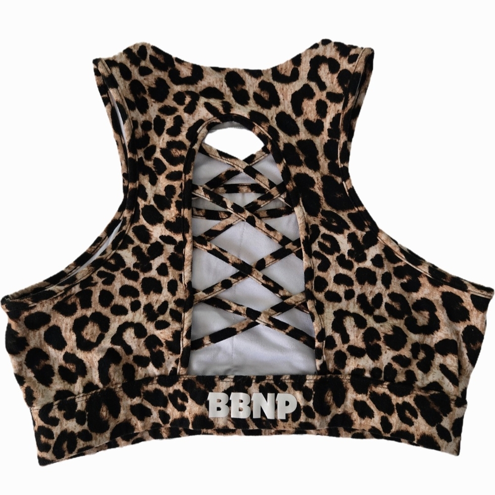 Leopard Print Sports Bra